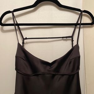 Black Zara SS22 Satin Effect Dress Black